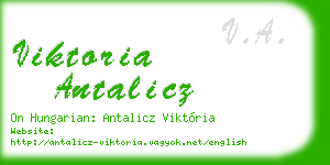 viktoria antalicz business card